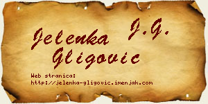 Jelenka Gligović vizit kartica